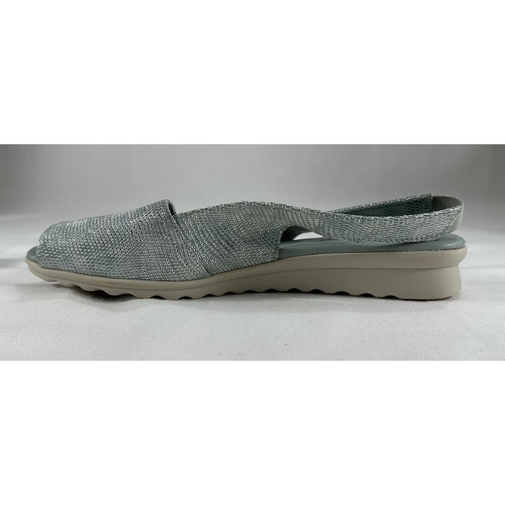 NEW - THE FLEXX Sea Foam Green LEATHER COMFORT SANDALS SZ. US. 9 EU 40.5 Preppy - Picture 7 of 8